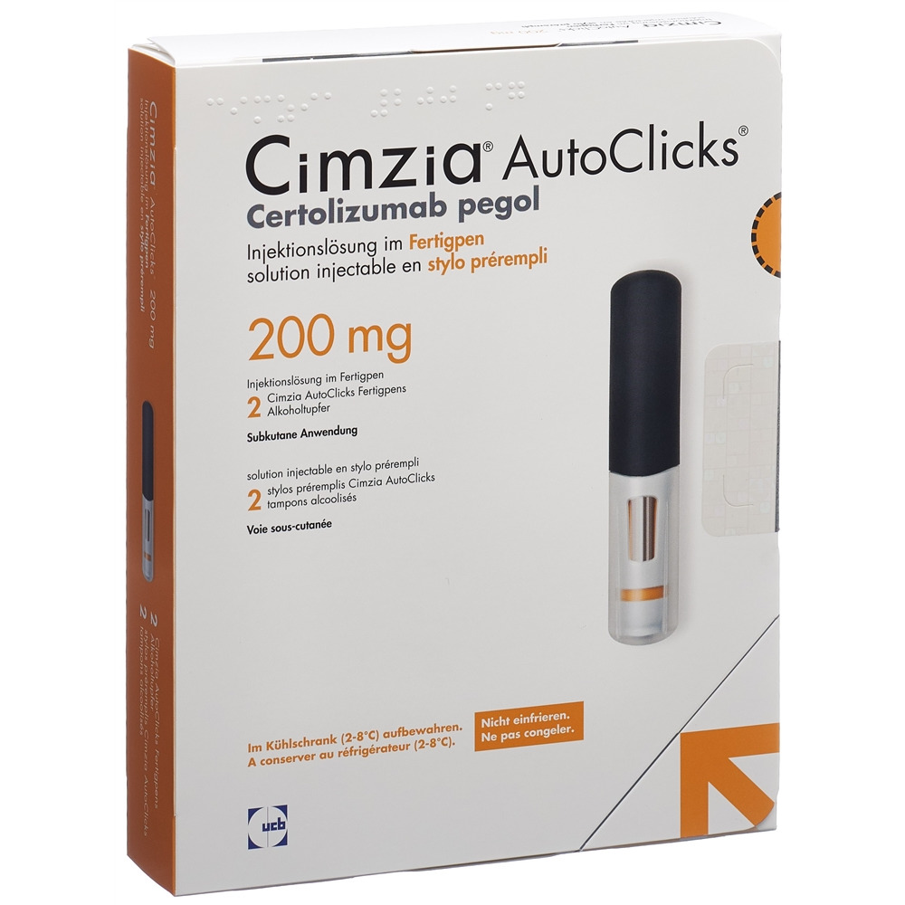 CIMZIA AutoClicks 200 mg/ml, Hauptbild