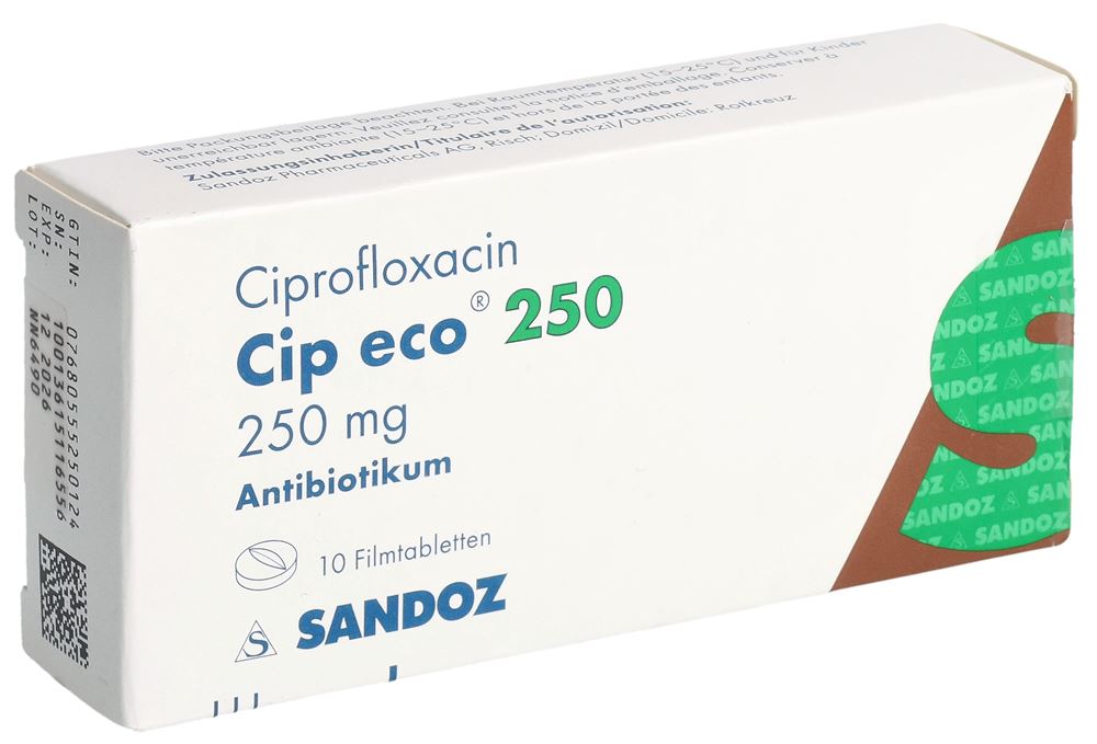 CIP ECO cpr pell 250 mg blist 10 pce, image principale