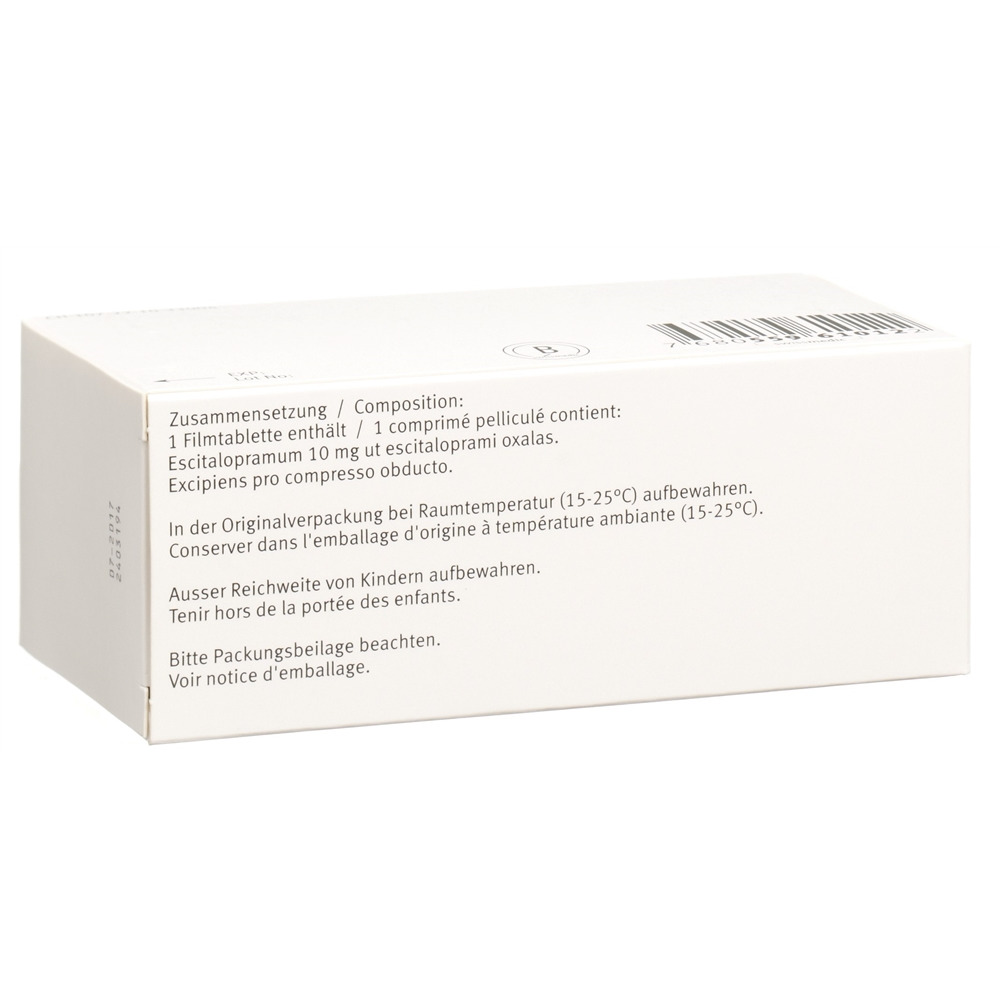 CIPRALEX cpr pell 10 mg blist 98 pce, image 2 sur 2