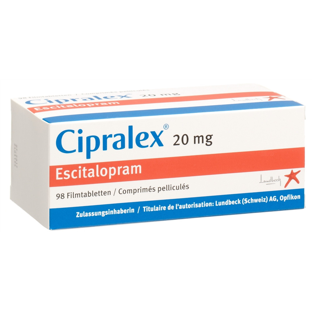 CIPRALEX cpr pell 20 mg blist 98 pce, image principale