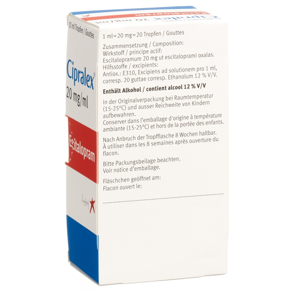 CIPRALEX Tropfen 20 mg/ml Fl 15 ml, Bild 2 von 2