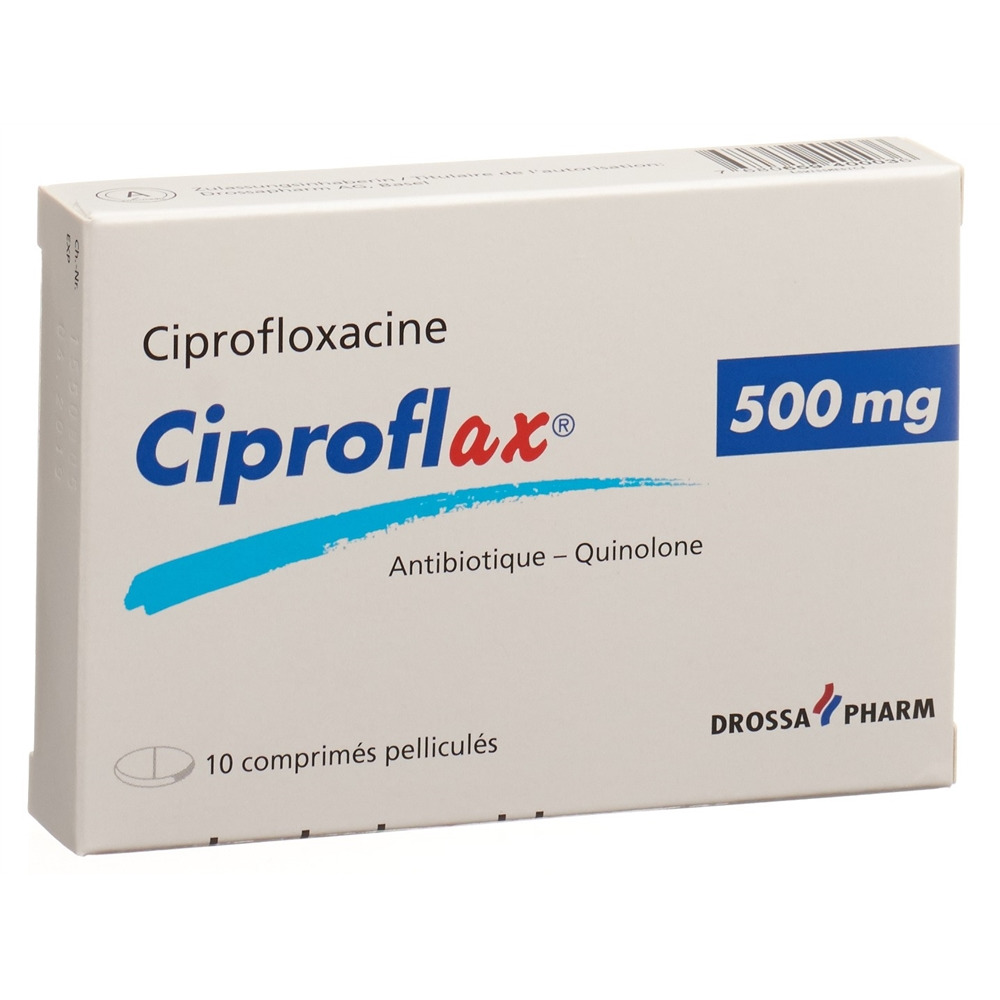 CIPROFLAX cpr pell 500 mg blist 10 pce, image 2 sur 2