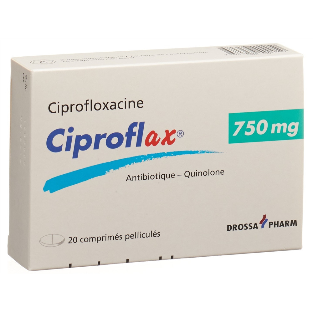 CIPROFLAX cpr pell 750 mg blist 20 pce, image 2 sur 2