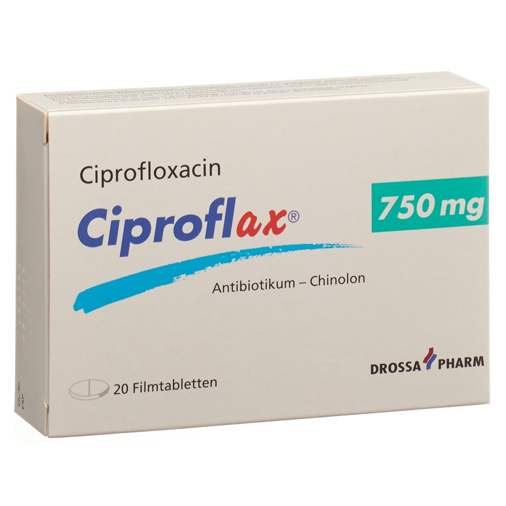 CIPROFLAX cpr pell 750 mg blist 20 pce, image principale