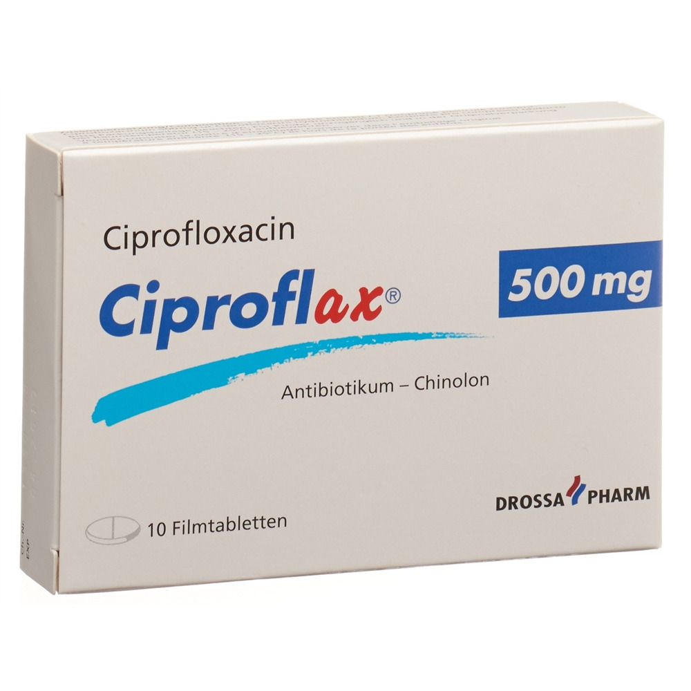 CIPROFLAX Filmtabl 500 mg Blist 10 Stk, Hauptbild