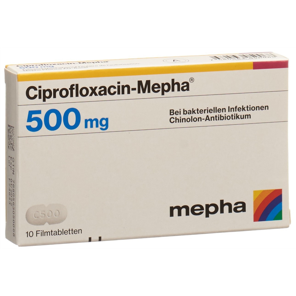 CIPROFLOXACINE Mepha 500 mg, image principale