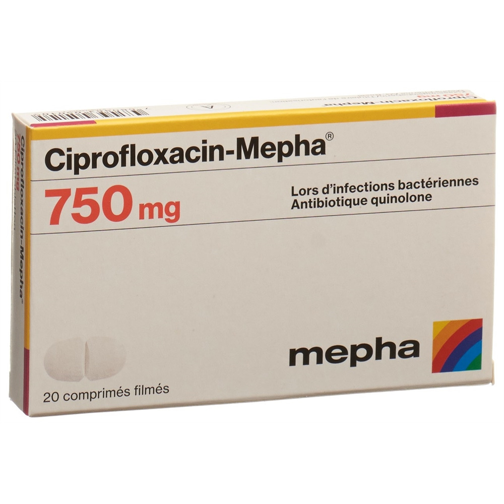 CIPROFLOXACINE Mepha 750 mg, image 2 sur 2