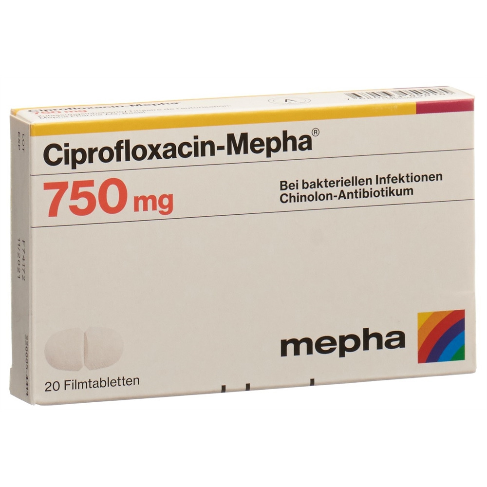 CIPROFLOXACINE Mepha 750 mg, image principale