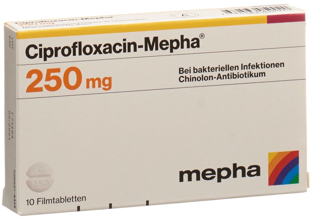 CIPROFLOXACINE Mepha 250 mg, Hauptbild
