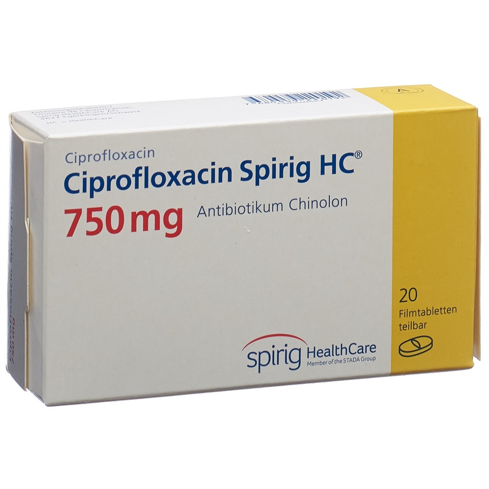 CIPROFLOXACINE Spirig HC 750 mg, Hauptbild