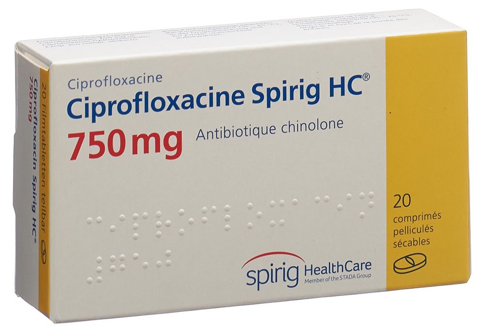 CIPROFLOXACINE Spirig HC 750 mg, Hauptbild