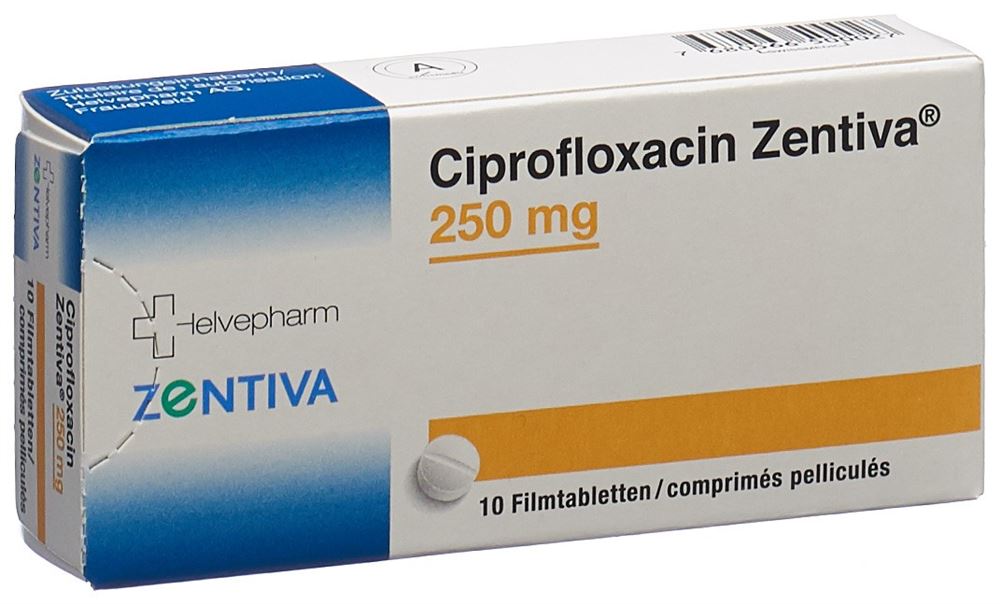 CIPROFLOXACINE Zentiva 250 mg, image principale