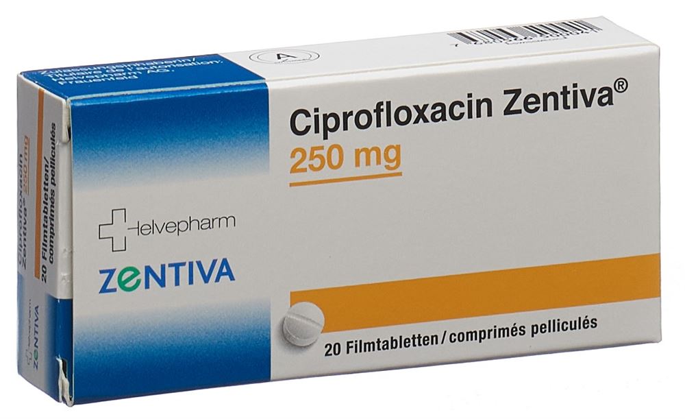 CIPROFLOXACINE Zentiva 250 mg, image principale