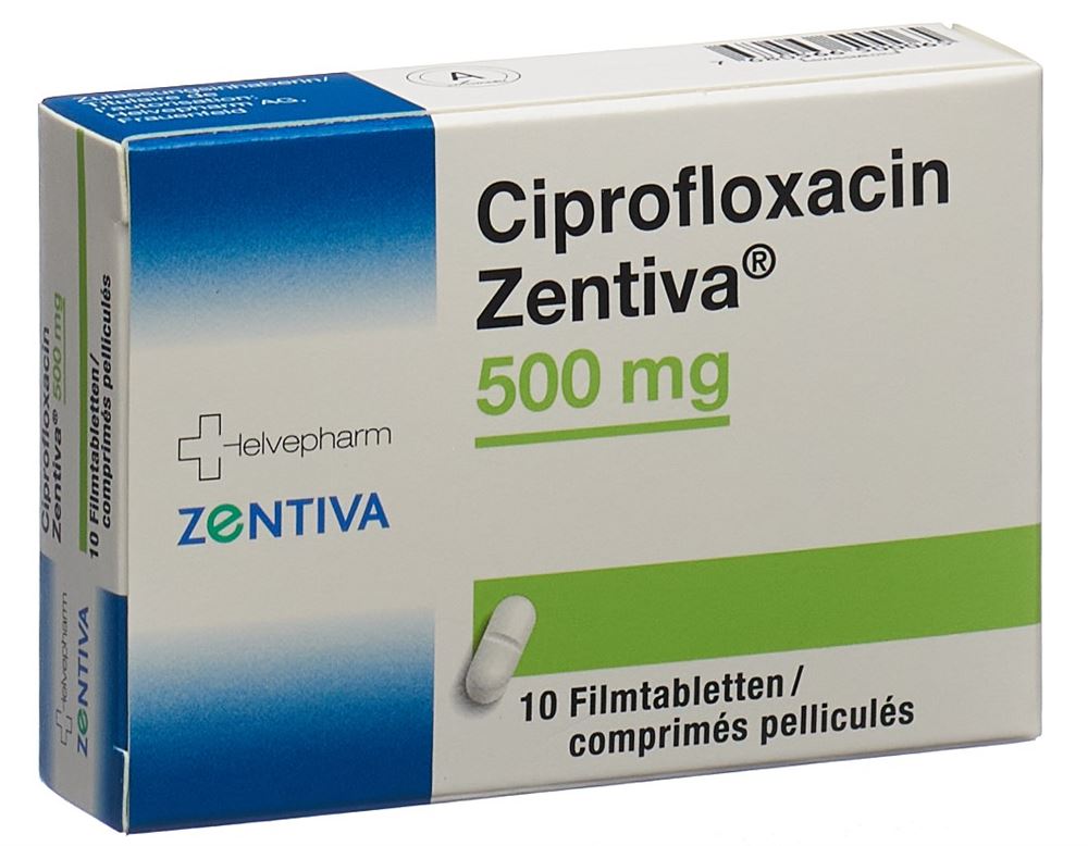CIPROFLOXACINE Zentiva 500 mg, image principale