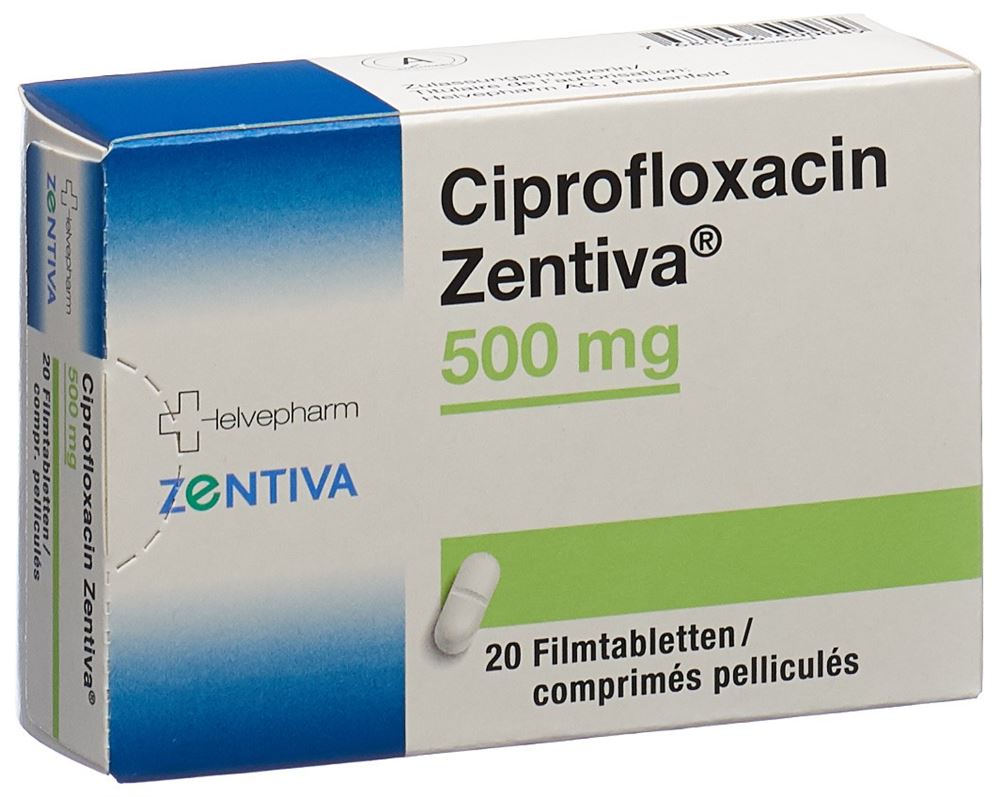 CIPROFLOXACINE Zentiva 500 mg, image principale