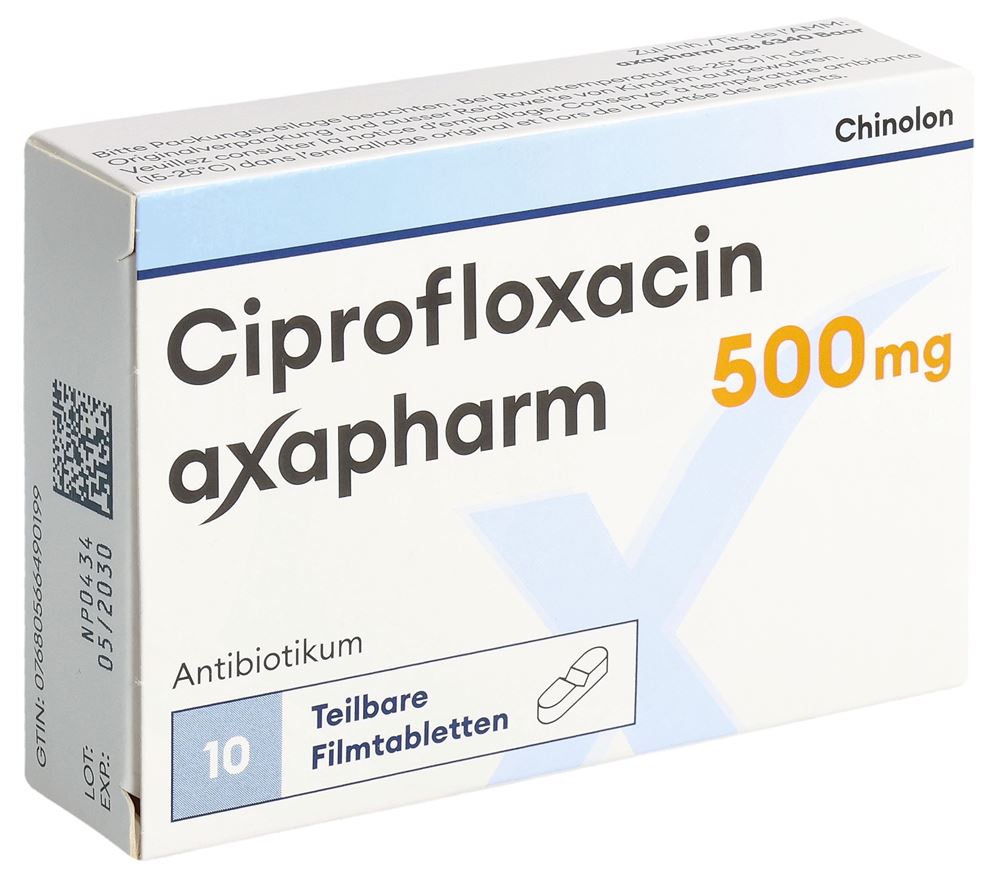 CIPROFLOXACINE axapharm 500 mg, image principale