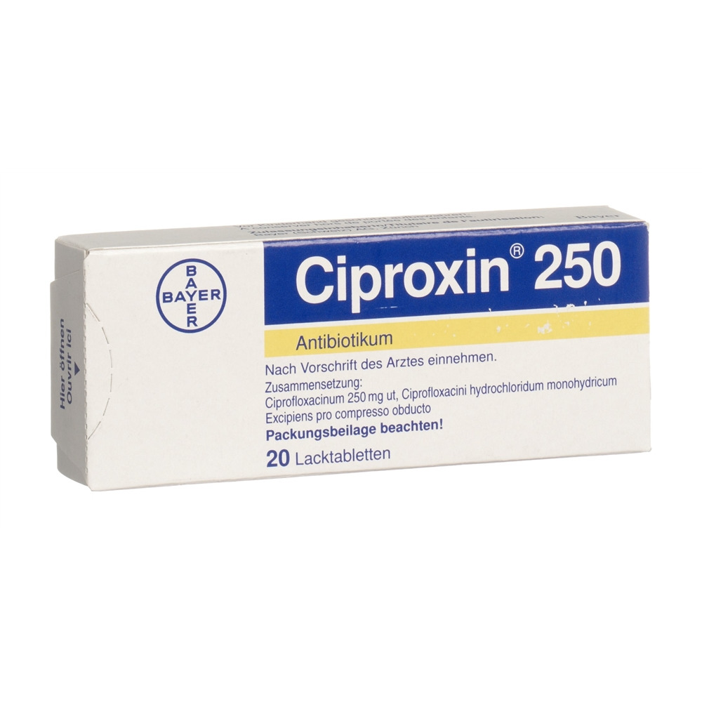 CIPROXINE Filmtabl 250 mg Blist 20 Stk, Hauptbild