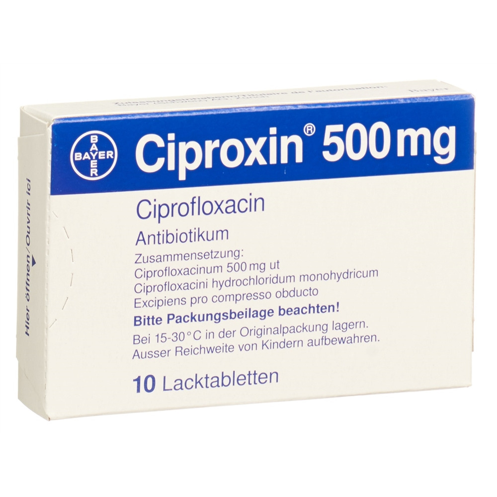 CIPROXINE Filmtabl 500 mg Blist 10 Stk, Hauptbild