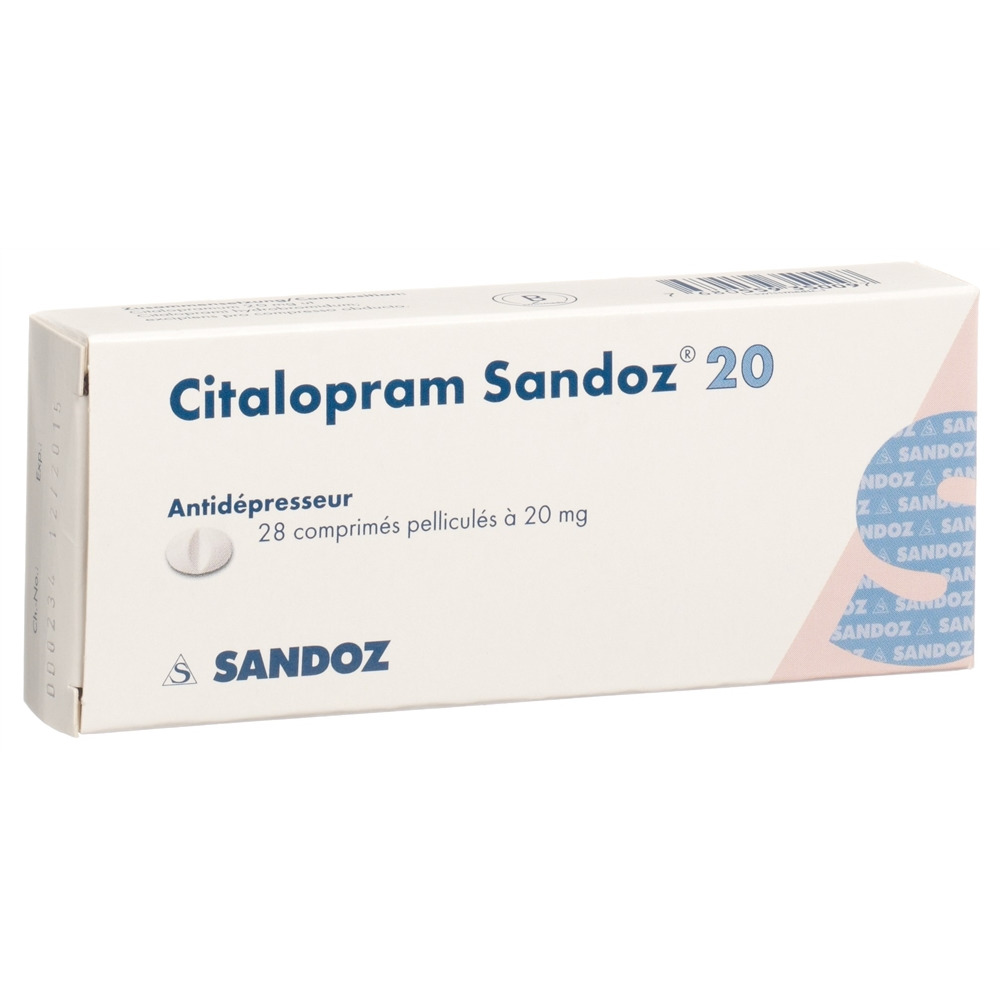 CITALOPRAM Sandoz 20 mg, image 2 sur 2