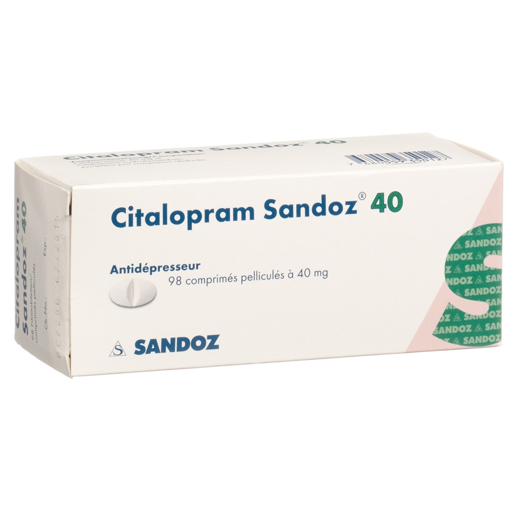 CITALOPRAM Sandoz 40 mg, image 2 sur 2