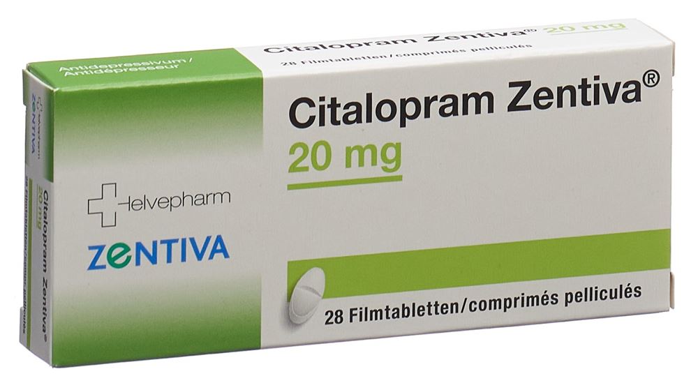 CITALOPRAM Zentiva 20 mg, image principale