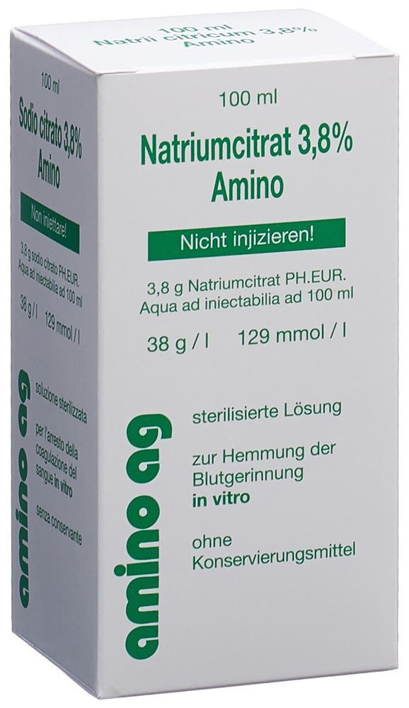CITRATE SODIUM Amino 3.8 %