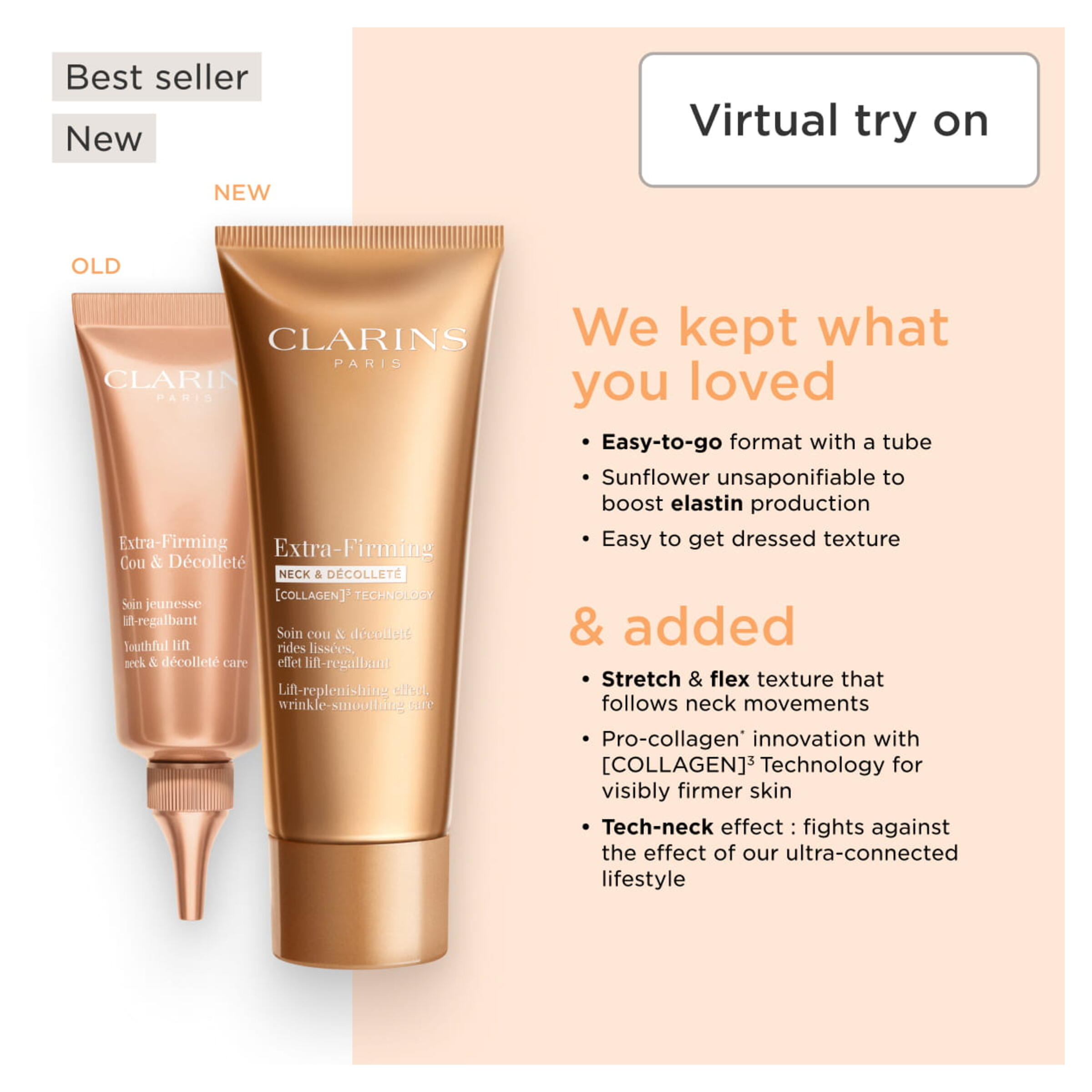 CLARINS Extra-Firming Neck Et Decollete, image 3 sur 5
