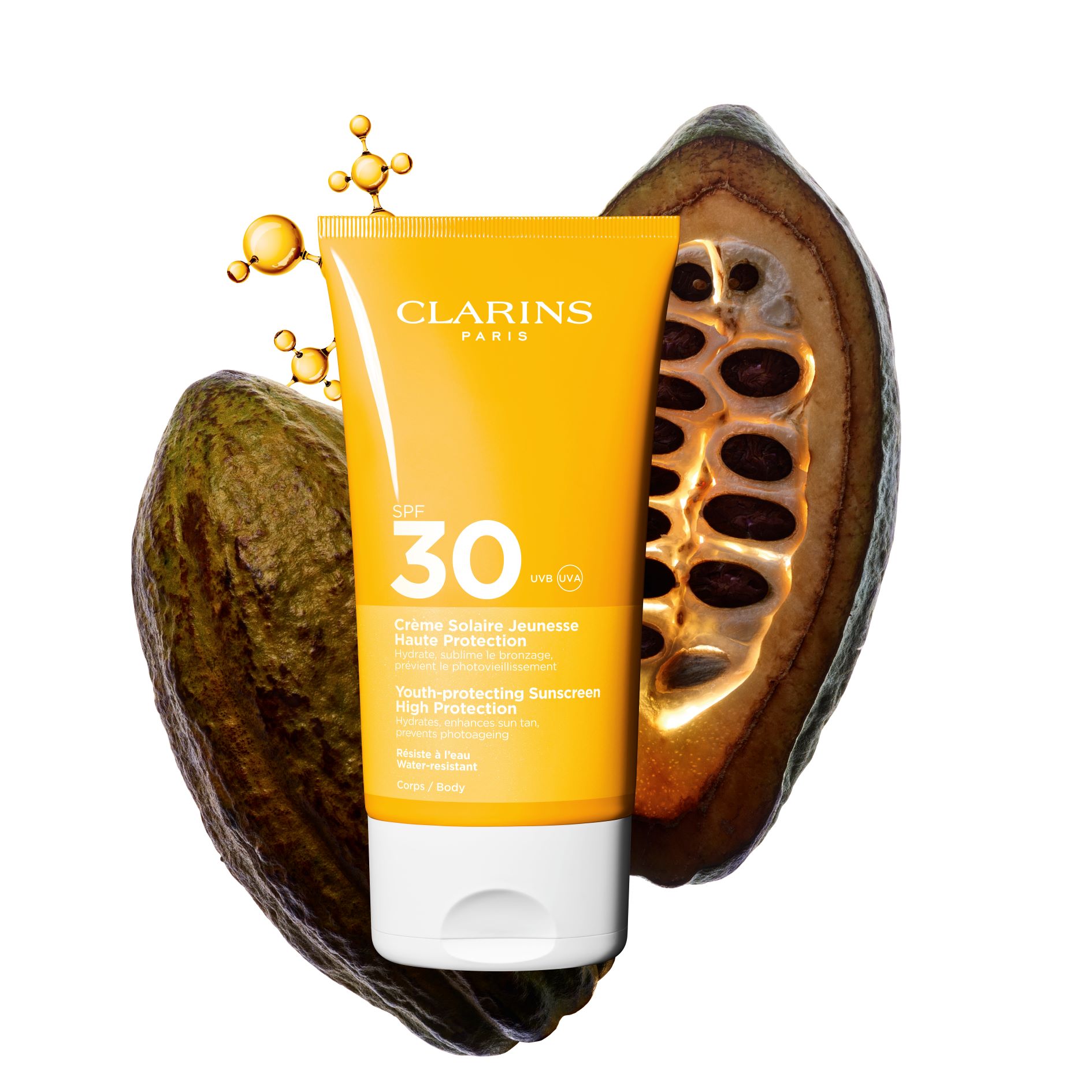 CLARINS Solaires Crême pour le Corps Sun Protection Factor 30 (re), image 2 sur 3