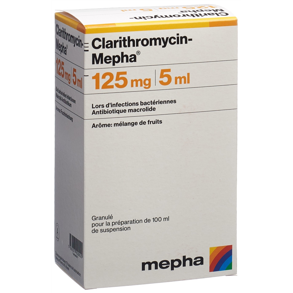 CLARITHROMYCINE Mepha 125 mg/5ml, Bild 2 von 2