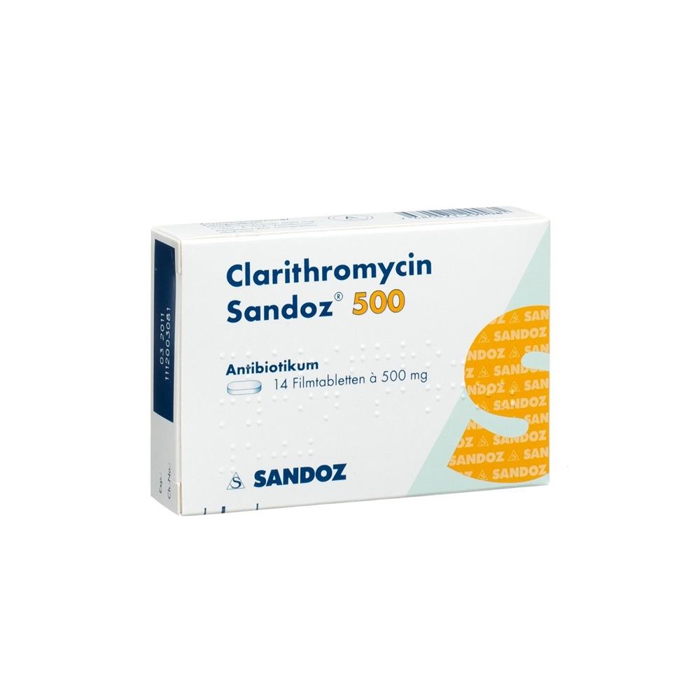 CLARITHROMYCINE Sandoz 500 mg, Hauptbild