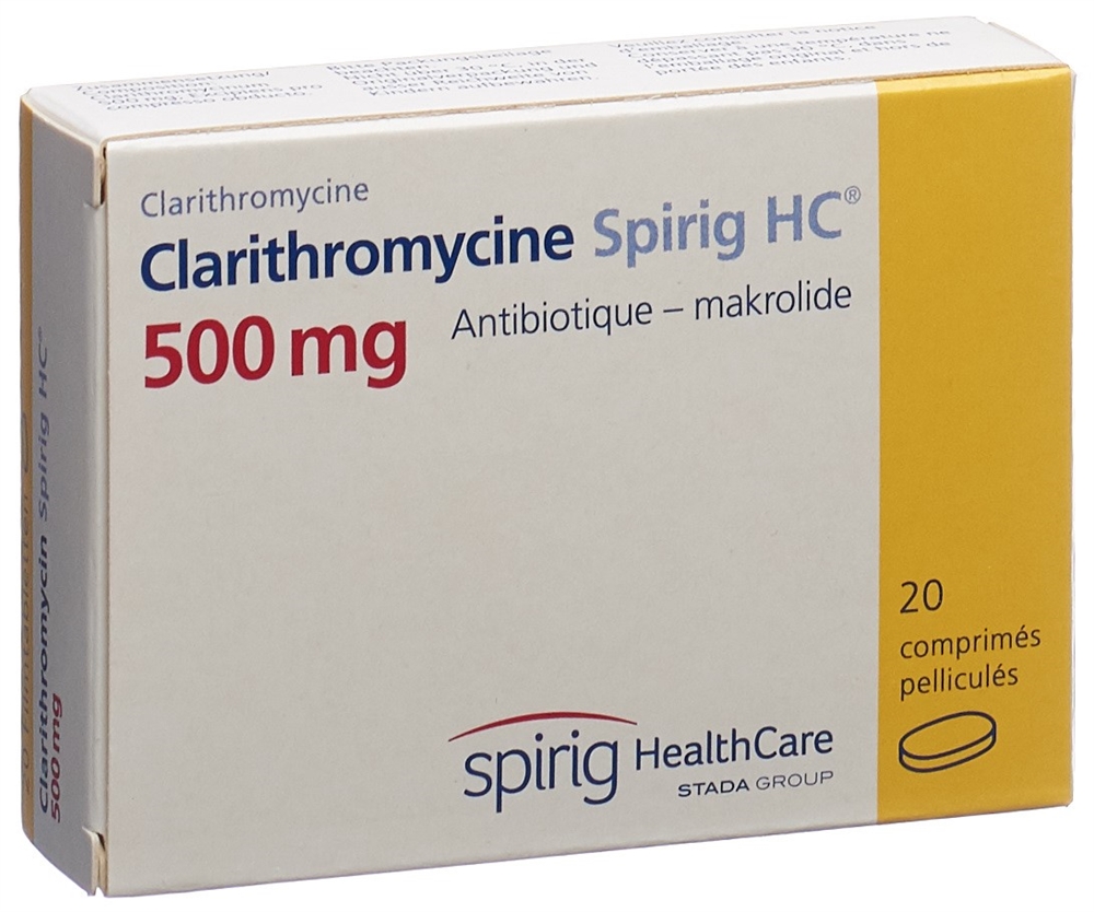 CLARITHROMYCINE Spirig HC 500 mg, Bild 2 von 2