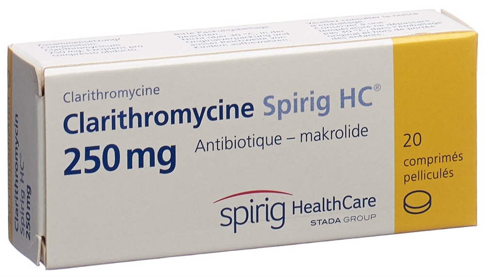 CLARITHROMYCINE Spirig HC 250 mg, image 2 sur 2