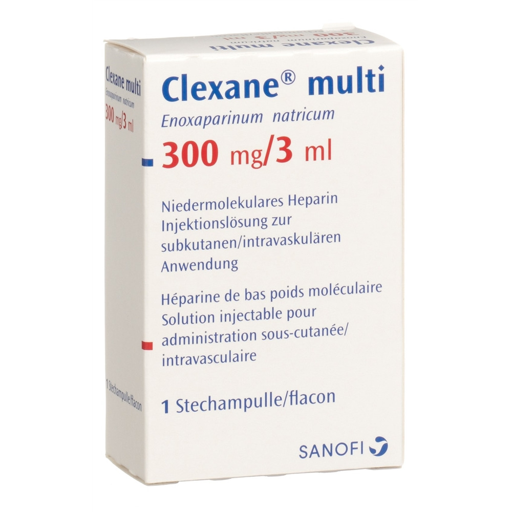 CLEXANE sol inj 300 mg/3ml flac 3 ml, image principale