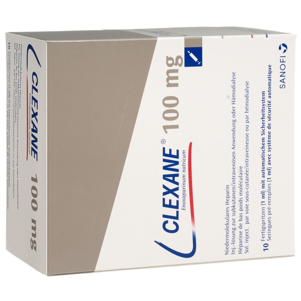 CLEXANE sol inj 100 mg/ml ser pré 1 ml, image 2 sur 2