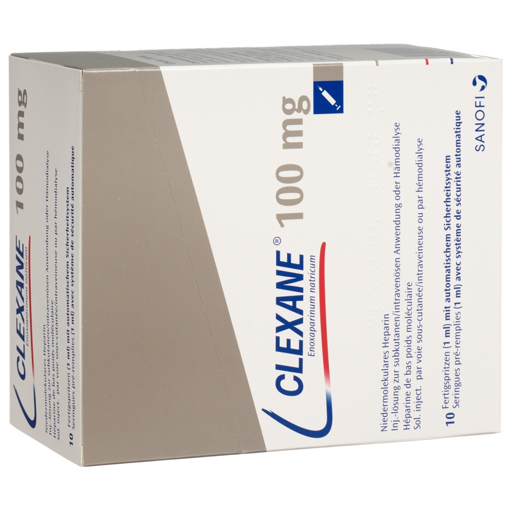 CLEXANE sol inj 100 mg/ml ser pré 1 ml, image principale