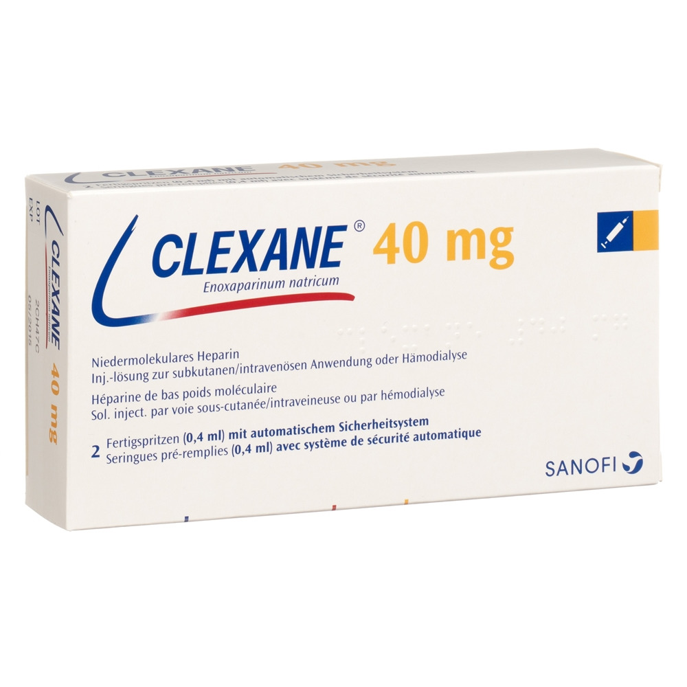 CLEXANE sol inj 40 mg/0.4ml ser pré 0.4 ml, image principale