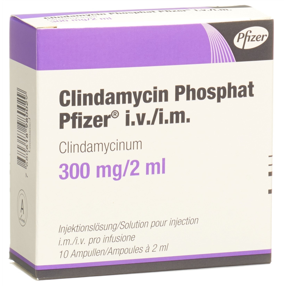 CLINDAMYCINE PHOSPHATE Pfizer 300 mg/2ml, Hauptbild