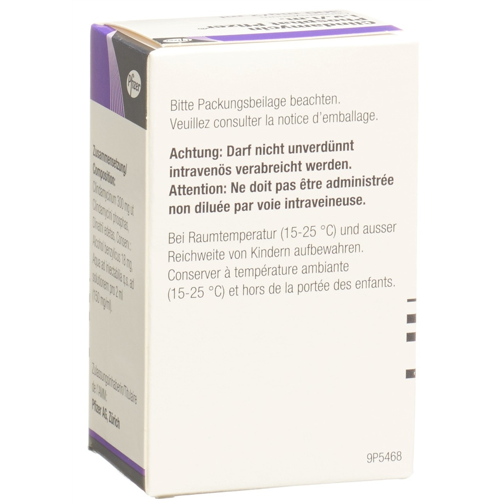 CLINDAMYCINE PHOSPHATE Pfizer 300 mg/2ml, Bild 2 von 2