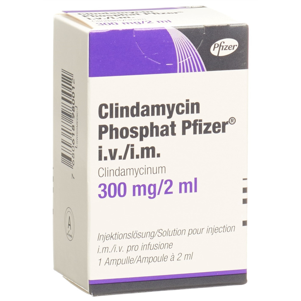 CLINDAMYCINE PHOSPHATE Pfizer 300 mg/2ml, Hauptbild