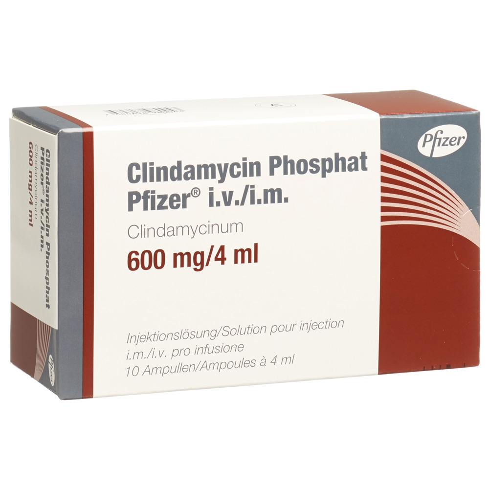 CLINDAMYCINE PHOSPHATE Pfizer 600 mg/4ml, Hauptbild