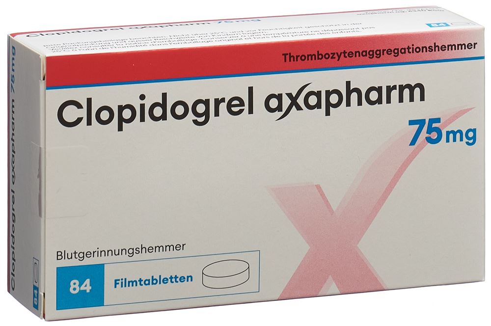 CLOPIDOGREL axapharm 75 mg, image principale