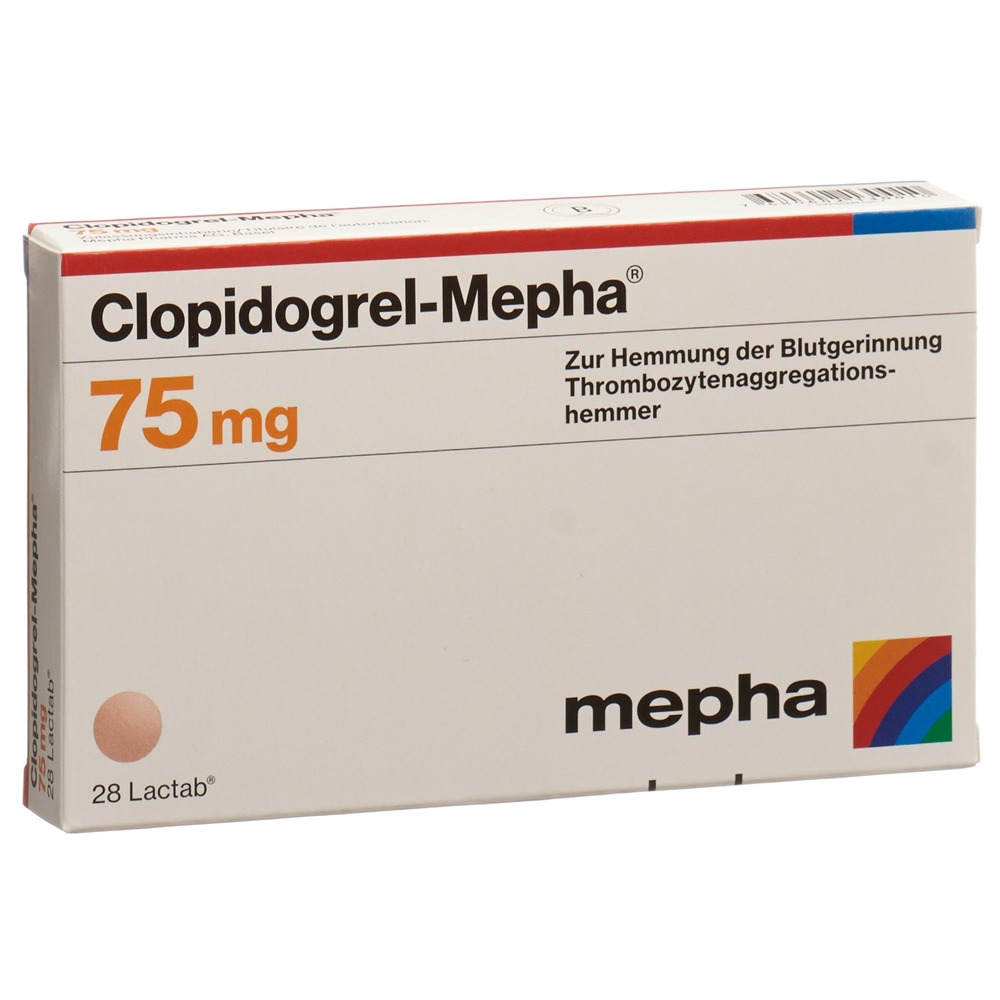 CLOPIDOGREL Mepha 75 mg, image principale