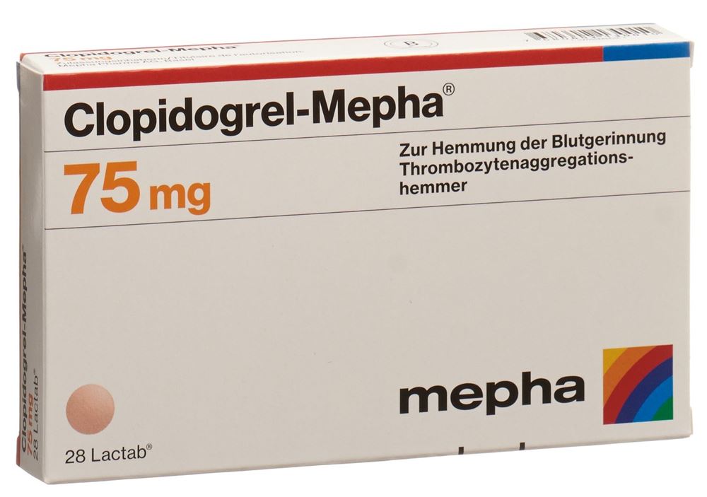 CLOPIDOGREL Mepha 75 mg, Hauptbild
