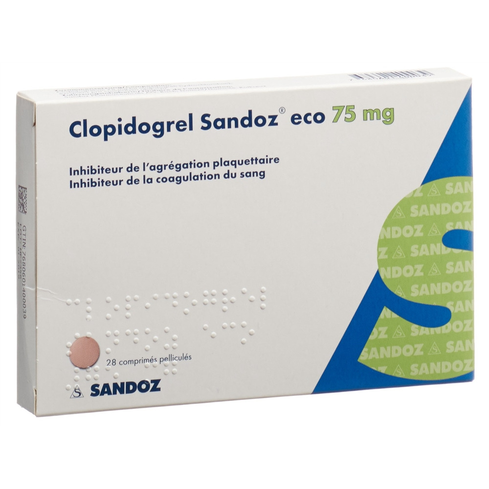 CLOPIDOGREL eco 75 mg, image 2 sur 2