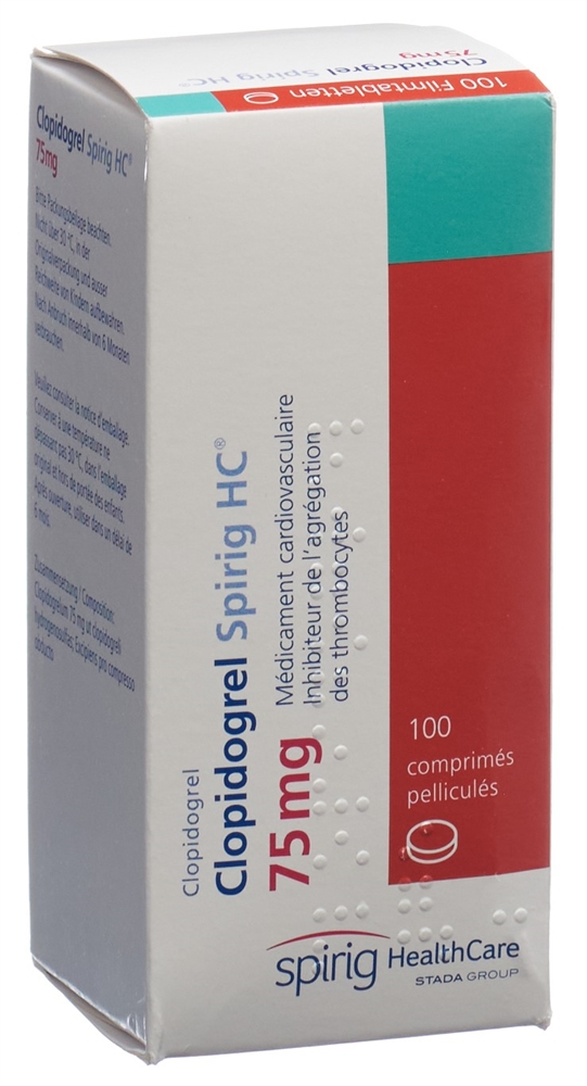 CLOPIDOGREL Spirig HC 75 mg, image 2 sur 2