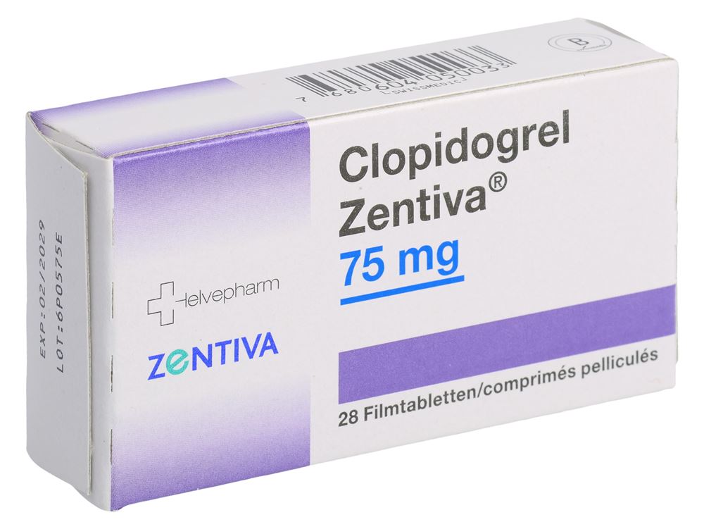 CLOPIDOGREL Zentiva 75 mg, image principale