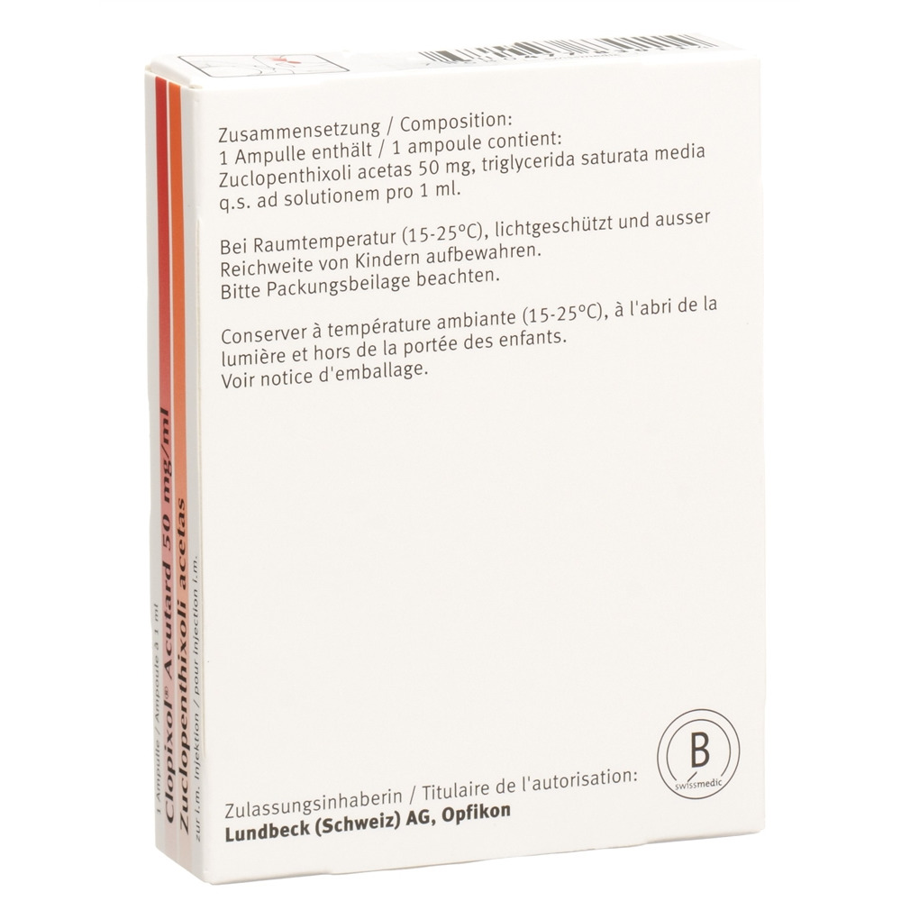 CLOPIXOL Acutard 50 mg/ml, image 2 sur 2