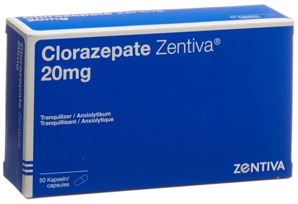 CLORAZEPATE Zentiva 20 mg, image principale
