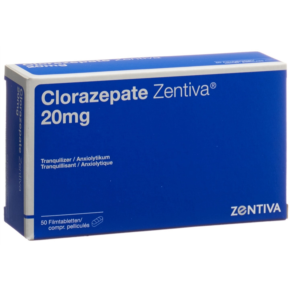 CLORAZEPATE Zentiva 20 mg, image principale