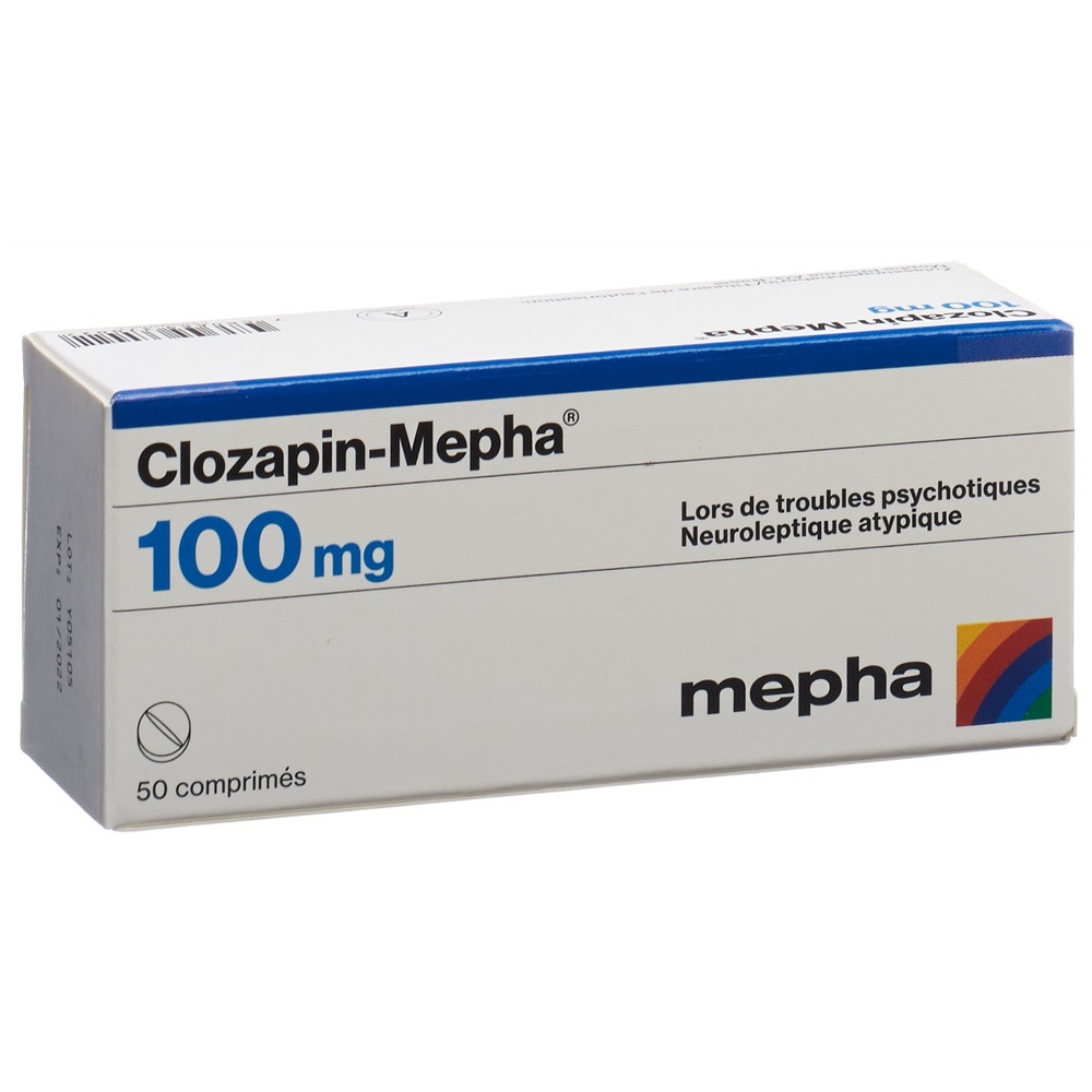 CLOZAPINE Mepha 100 mg, image 2 sur 2
